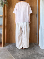 TISSU / フレンチリネン ギャザータックPT（スモーキーピンク）