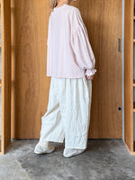 ROBE de PEAU / CAMILLE WOOL TUCK PANTS (WHITE)
