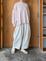 ROBE de PEAU / CAMILLE WOOL TUCK PANTS (WHITE)