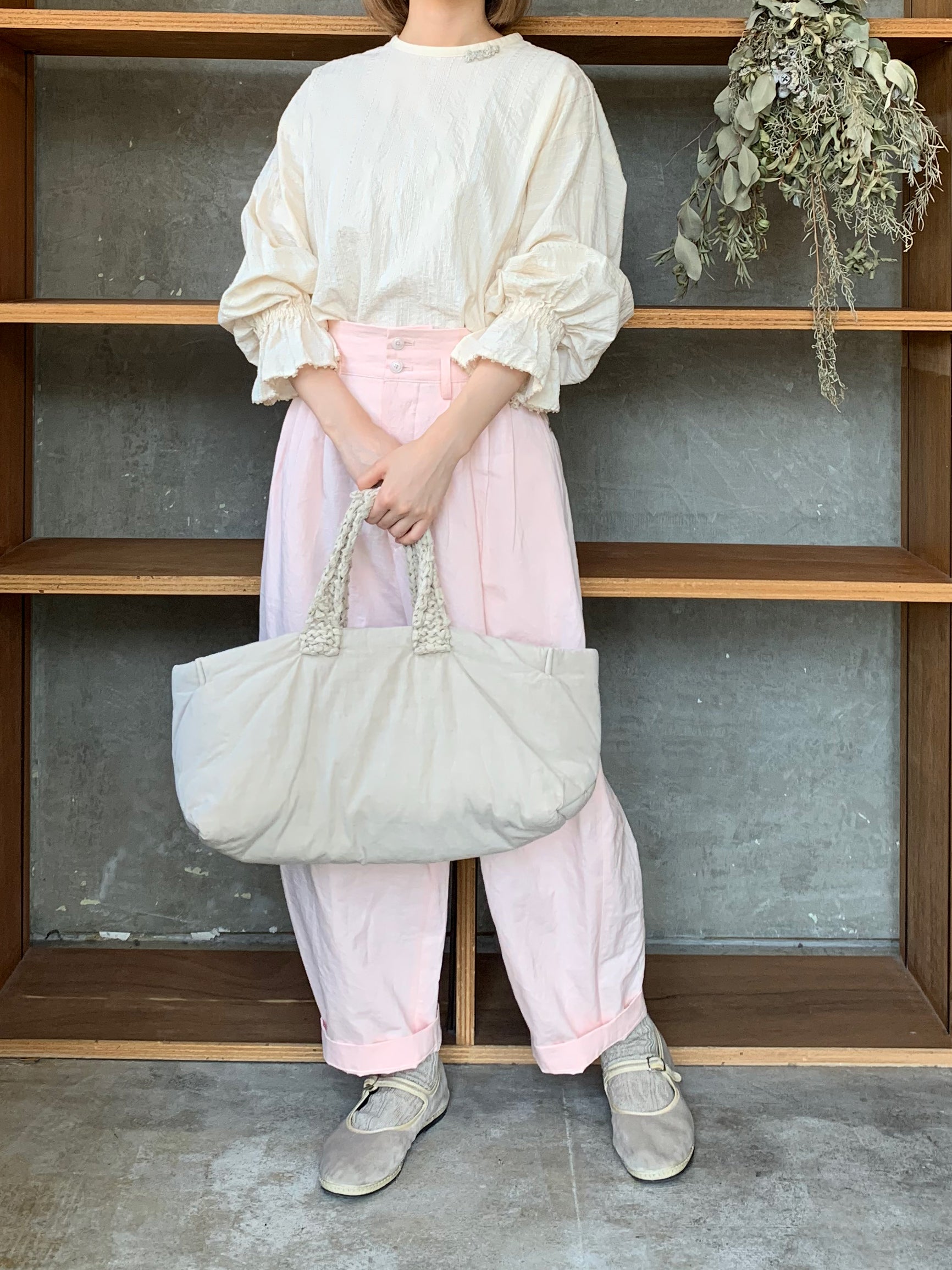 GASA*/ キルトバッグ (smoky rose)