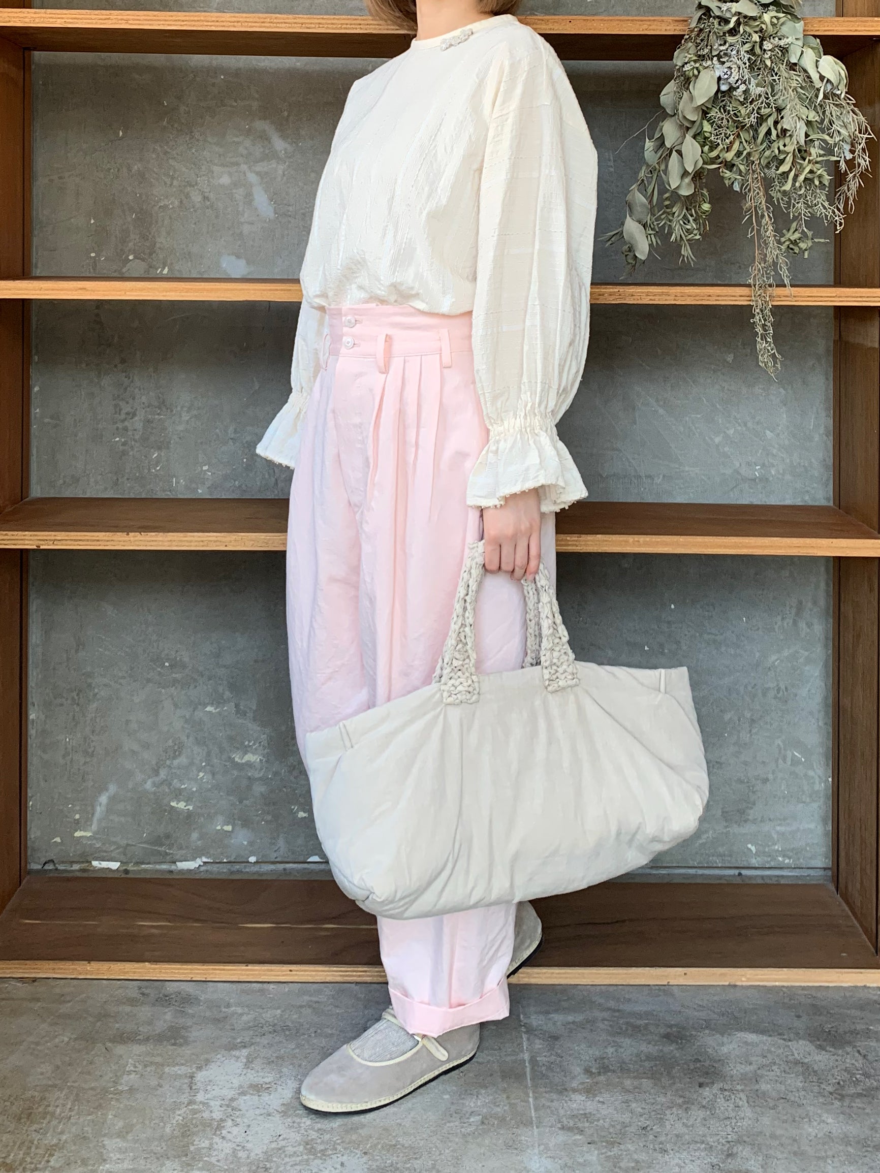 GASA*/ キルトバッグ (smoky rose)