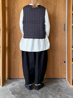 Re arrival!!　ROBE de PEAU / CAMILLE WOOL TUCK PANTS (BLACK)