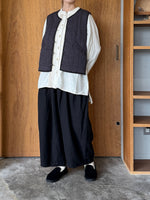 Re arrival!!　ROBE de PEAU / CAMILLE WOOL TUCK PANTS (BLACK)
