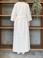 【SALE】qiri / embroidery jacquard one-piece (キナリ)
