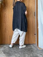 suzuki takayuki / band-sleeve tunic（black）