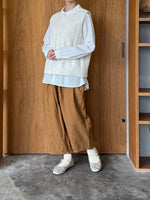 ROBE de PEAU / CAMILLE WOOL TUCK PANTS (CAMEL)