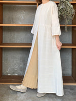 【SALE】qiri / embroidery jacquard one-piece (キナリ)