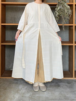 【SALE】qiri / embroidery jacquard one-piece (キナリ)