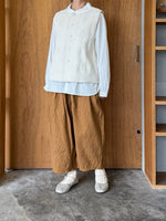 ROBE de PEAU / CAMILLE WOOL TUCK PANTS (CAMEL)