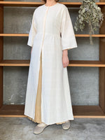【SALE】qiri / embroidery jacquard one-piece (キナリ)