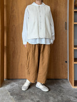 ROBE de PEAU / CAMILLE WOOL TUCK PANTS (CAMEL)