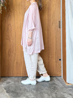suzuki takayuki / organdy shirt（pale foggy rose）
