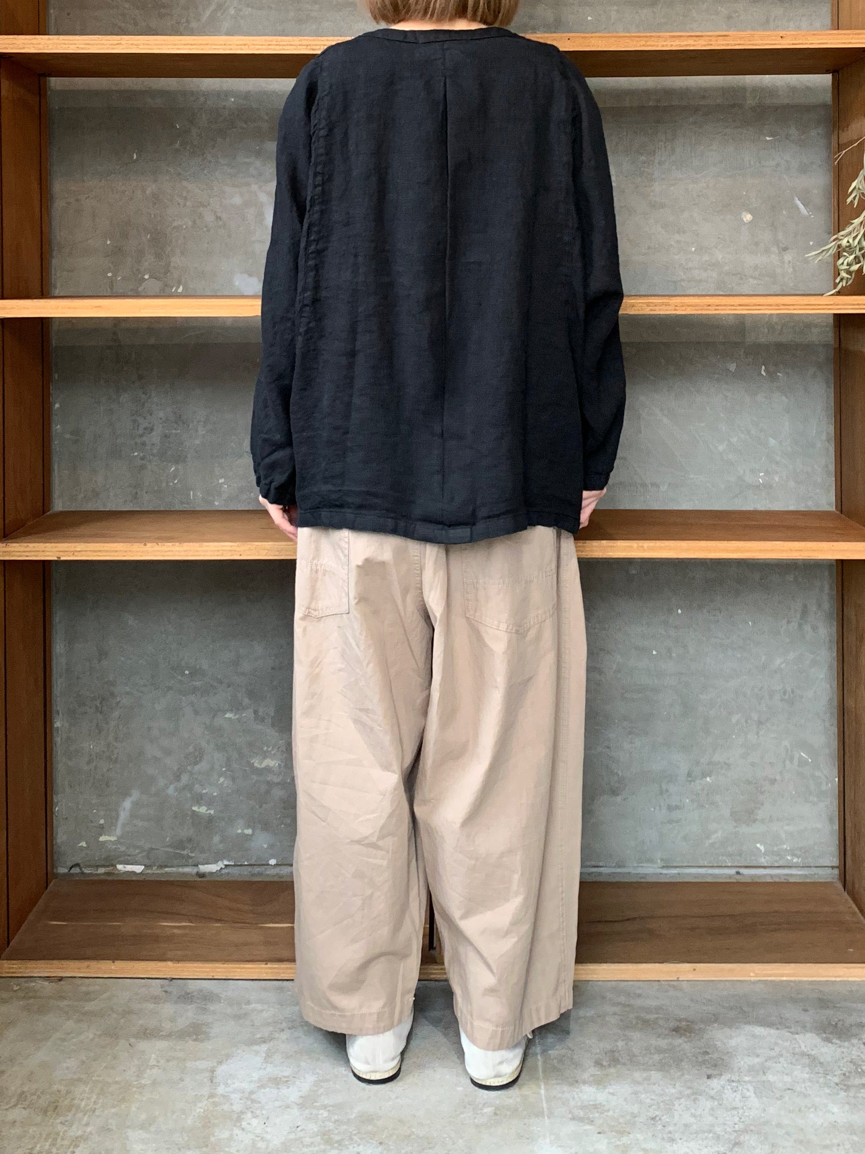 tumugu / ソリトリネン ジャケット（BLACK）