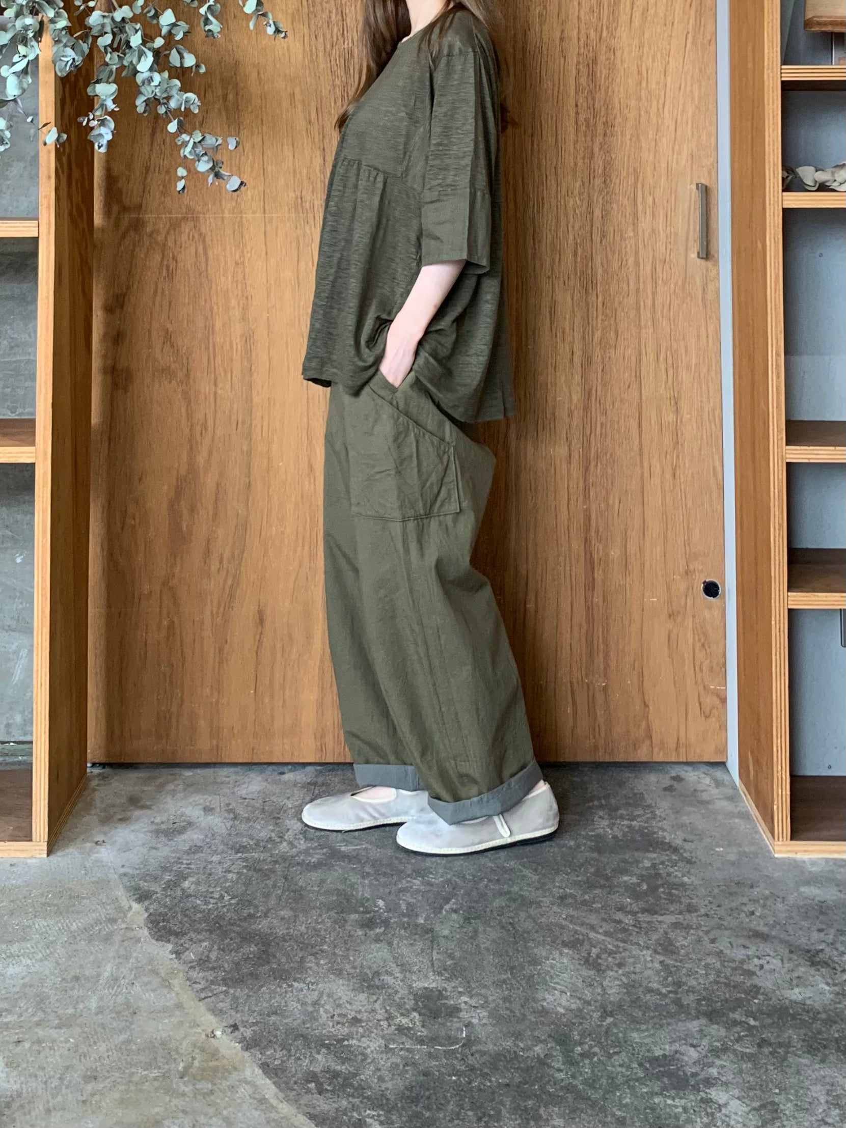 Vlas Blomme / High Count Cotton Hemp カーゴパンツ