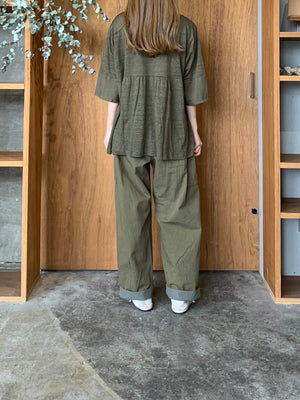 Vlas Blomme / High Count Cotton Hemp カーゴパンツ