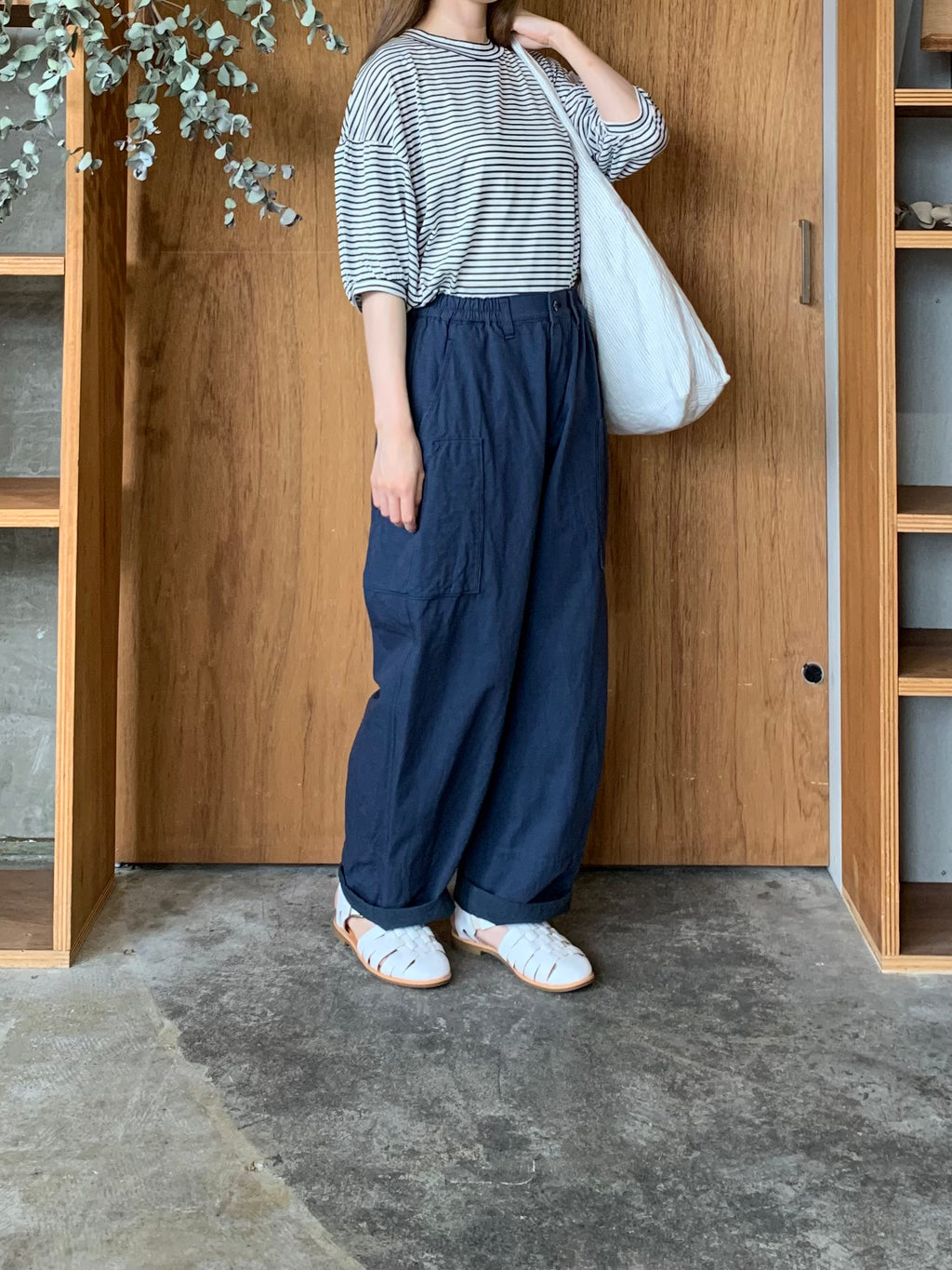 Vlas Blomme / High Count Cotton Hemp カーゴパンツ