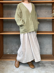 tumugu / ソリトリネン ジャケット（KHAKI）
