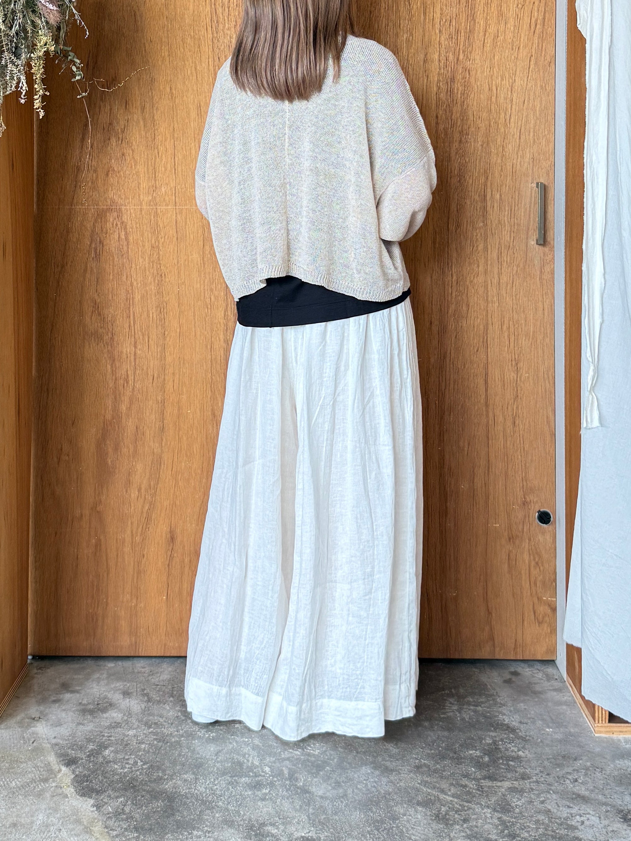 suzuki takayuki / knitted cape（beige） – ams_selectshop