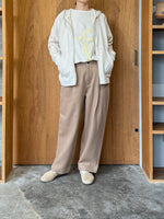 TISSU / カシミヤビーバー タックストレートPT（モカ）