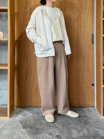 TISSU / カシミヤビーバー タックストレートPT（モカ）