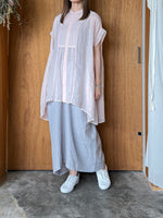 suzuki takayuki / band-sleeve tunic（pale peach blossom）