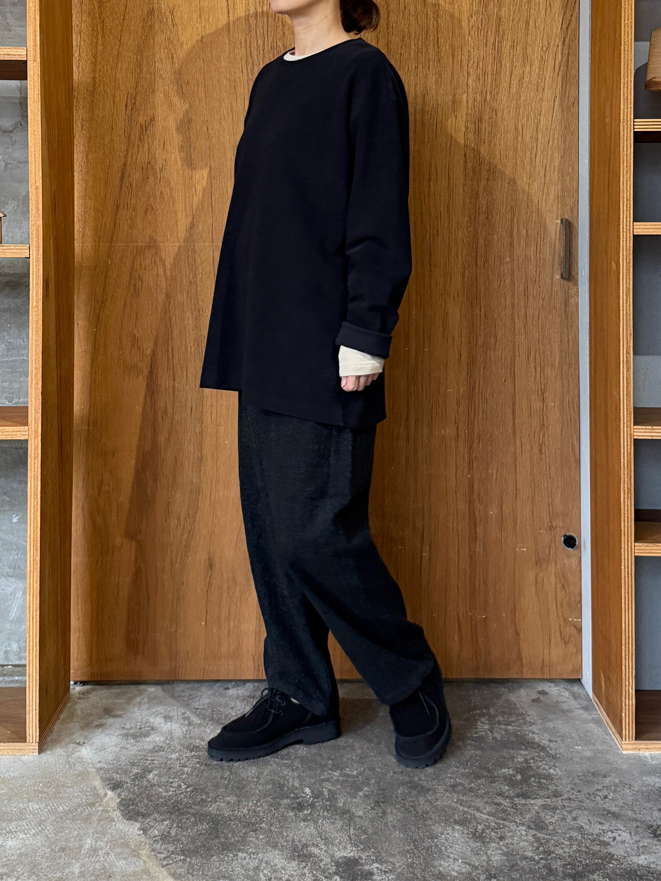 TISSU / オリジナルウールヘリンボン バルーンPT（クロヘリンボン）