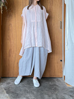 suzuki takayuki / band-sleeve tunic（pale peach blossom）