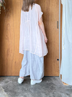 suzuki takayuki / band-sleeve tunic（pale peach blossom）