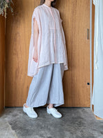 suzuki takayuki / band-sleeve tunic（pale peach blossom）