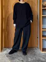 TISSU / オリジナルウールヘリンボン バルーンPT（クロヘリンボン）