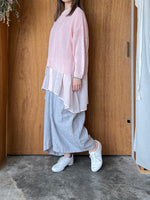 suzuki takayuki / band-sleeve tunic（pale peach blossom）