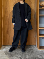 TISSU / オリジナルウールヘリンボン バルーンPT（クロヘリンボン）