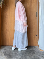 suzuki takayuki / band-sleeve tunic（pale peach blossom）