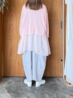 suzuki takayuki / band-sleeve tunic（pale peach blossom）
