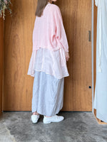 suzuki takayuki / band-sleeve tunic（pale peach blossom）