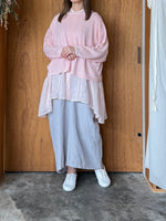 suzuki takayuki / band-sleeve tunic（pale peach blossom）