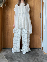 suzuki takayuki / band-sleeve tunic（mist white）