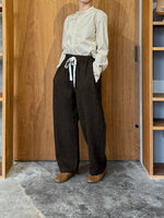 TISSU / オリジナルウールヘリンボン バルーンPT（ブラウンヘリンボン）