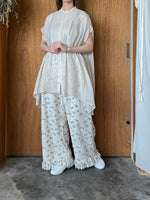 suzuki takayuki / band-sleeve tunic（mist white）