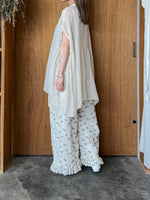 suzuki takayuki / band-sleeve tunic（mist white）