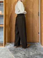 TISSU / オリジナルウールヘリンボン バルーンPT（ブラウンヘリンボン）