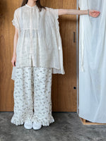 suzuki takayuki / band-sleeve tunic（mist white）