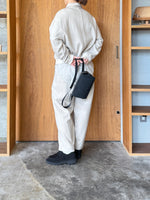 TISSU / カシミヤビーバー ハーフジップブルゾン（ベージュ）