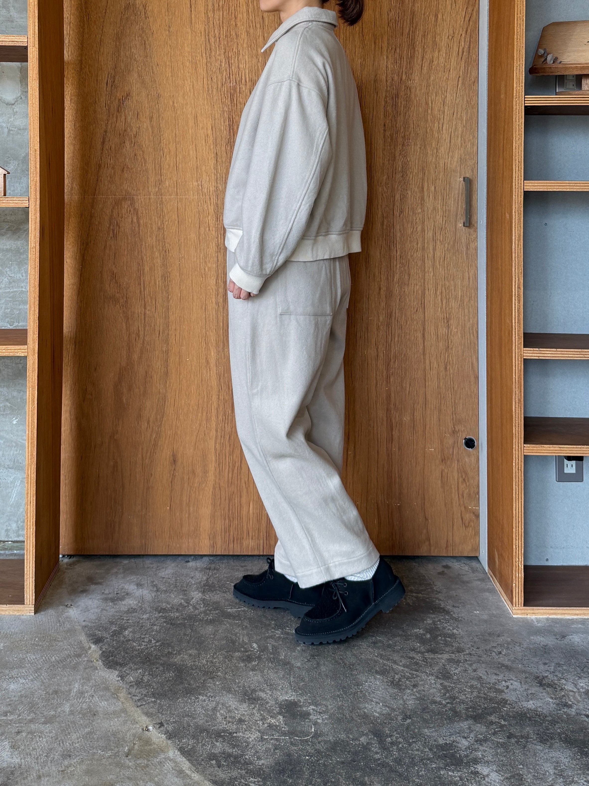 TISSU / カシミヤビーバー タックストレートPT（ベージュ）