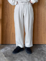 TISSU / カシミヤビーバー タックストレートPT（ベージュ）