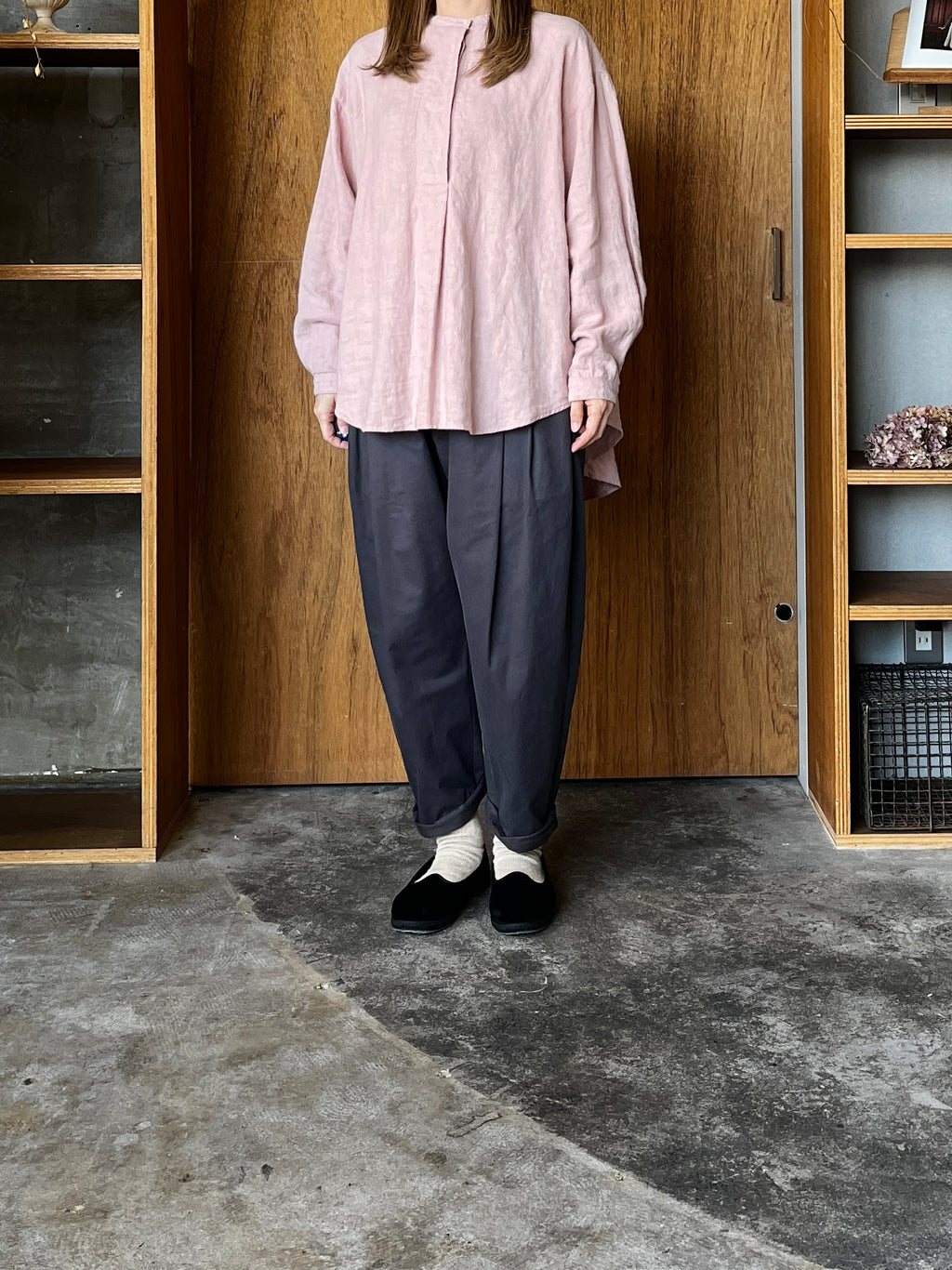 IKKUNA / fly front shirt