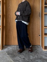 TISSU / カシミヤビーバー タックストレートPT（クロ）