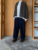 TISSU / カシミヤビーバー タックストレートPT（クロ）