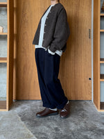 TISSU / カシミヤビーバー タックストレートPT（クロ）