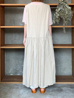 【SALE】ROBE de PEAU / SLEEVELESS CANVAS ONE PIECE (NATURAL)